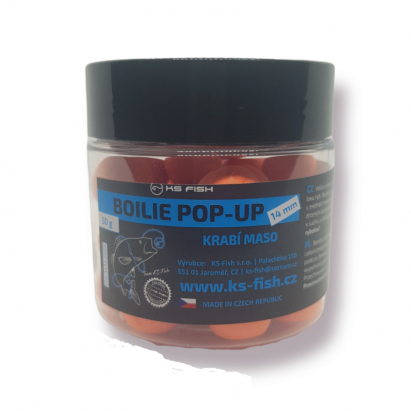Boilie Pop-up 14mm krabie mäso Boilie Pop-up 14mm krabie mäso
