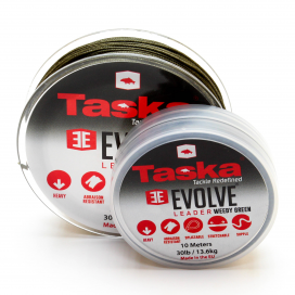 Taska Evolve - Evolve šokový náväzec nad montáž hnedý 10m 30lb