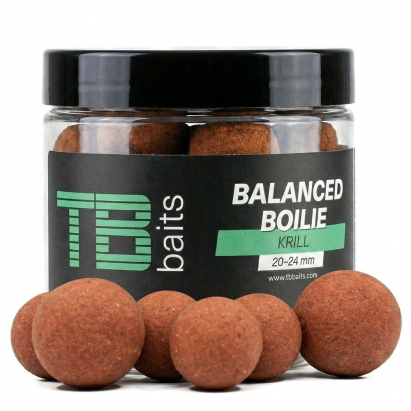 TB Baits Vyvážené Boilie Balanced + Atraktor Krill 100 g 20-24 mm TB Baits Vyvážené Boilie Balanced + Atraktor Krill 100 g 20-24 mm