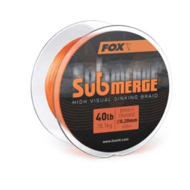 Fox šnúra Submerge Sinking Braided Mainline bright orange 0,20mm 600m 40lb