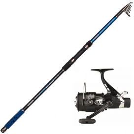 Garbolino Teleskopický prút Optima Pike Drifter 3,60 m (80-150 g), 7 dielny + navijak Aka HRS 601 FD