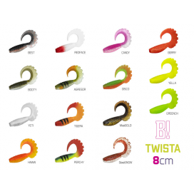 Umelá nástraha Delphin TWISTA UVs / 5ks veľkosť: 8cm/CANDY Umelá nástraha Delphin TWISTA UVs / 5ks veľkosť: 8cm/CANDY