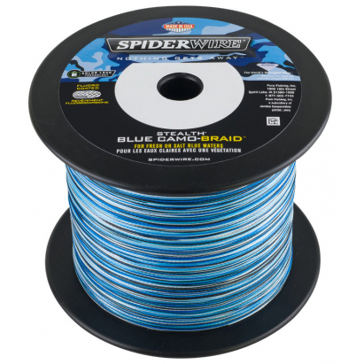 Spiderwire Pletená Šnúra Stealth Smooth8 Modrá Camo 1m 0,33mm 38.1kg BC