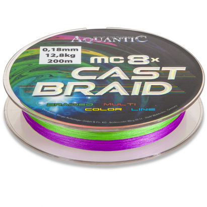 Aquantic šnúra MC-8x Cast Braid 0,15mm 200m Aquantic šnúra MC-8x Cast Braid 0,15mm 200m