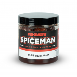 Spiceman boilie v dipe 250ml - Chilli Squid 24mm