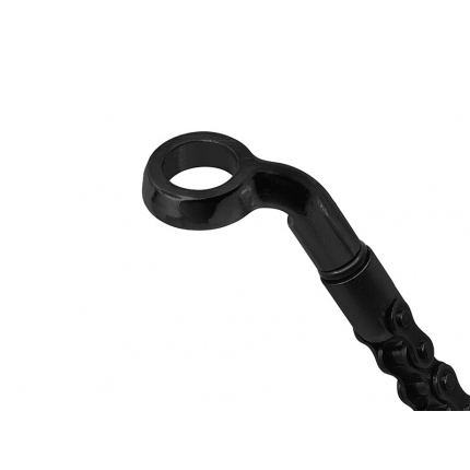 Závesný reťazový signalizátor Delphin INOX Black