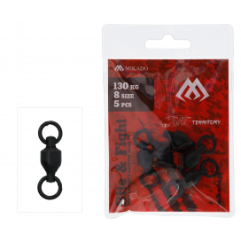 Mikado obratlík ložiskový s krúžkami veľ. 5 čierny matný 5 ks