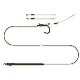 Madcat Náväzec Quick Change Pellet Rig Sinking 65cm 0,90 mm/1,35 mm 2/0