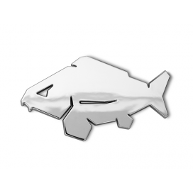 3D nálepka Delphin CARP chróm