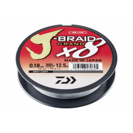 Daiwa Šnúra J Braid Grand X8 135m svetlo šedá