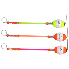 Mikado signalizátor hanger s polystyrénom a hadičkou 16cm veľ. l červené a žlté 10 ks