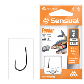 Mikado naviazané háčiky sensual feeder 9109 no 6 bn / vlasec: 0.18mm/70cm 8 ks Mikado naviazané háčiky sensual feeder 9109 no 6 bn / vlasec: 0.18mm/70cm 8 ks