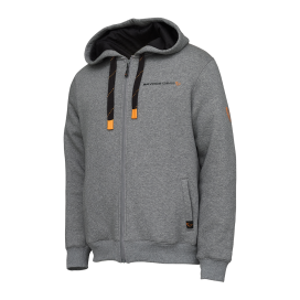 Savage Gear Mikina Classic Zip Hoodie Grey Melange