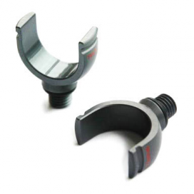 Taska klipy, hrazdy, uši - Zliatinový klip na prút s delenou rukoväťou