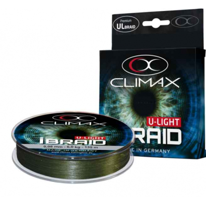 Pletená šnúra Climax iBraid U-Light neon-zelená 135m 