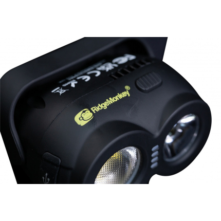 RidgeMonkey nabíjateľná čelovka VRH150X USB Rechargeable Headtorch
