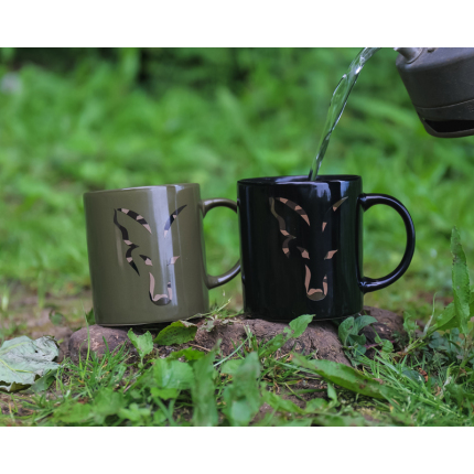 Fox Hrnek Green And Camo Head Ceramic Mug