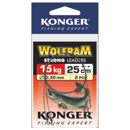 Konger Wolframové lanko 2ks 45cm/15kg