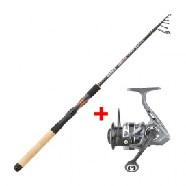 Garbolino prut Proxima JetSpin TELE L 2,10m, 3-15g + naviják G-Spin 351FD