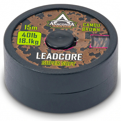 Anaconda olovnica Super Soft Leadcore 40lb 5m hnedá