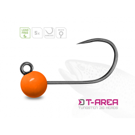Delphin Wolframový Jig T-AREA BL Fluo Oranžový 5 ks