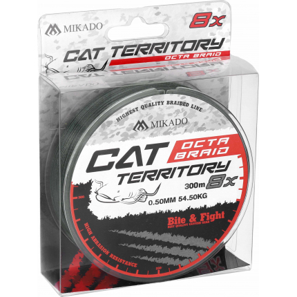 Mikado Pletená Šňůra Cat Territory Octa Braid 300m Zelená