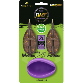 Mikado kŕmidlo method feeder "douglas" q.m.f. set xl komplet 2x50g + forma 1 ks