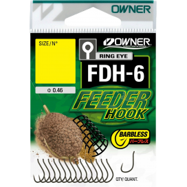 háček OWNER s očkem /15ks/ FDH-6.14: FEEDER HOOK 56946.14