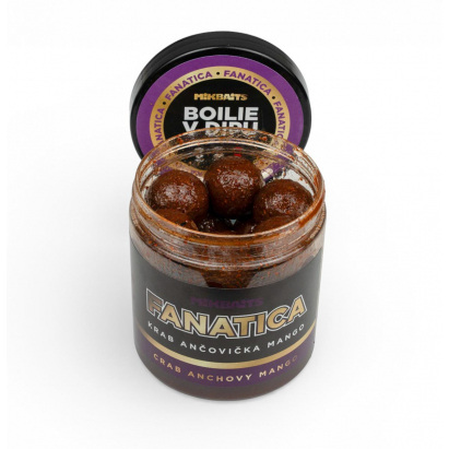 Fanatica boilie v dipu 250ml - Krab Ančovička Mango 24mm