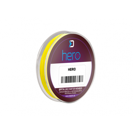 Delphin Šnúra Hero 8 Fluo Žltá 0,20mm 14,10kg 15m