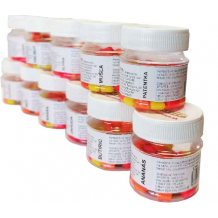 Dipované Q Balanced 5mm Carp zberný dambels 14g Jahoda