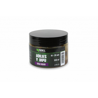 Nikl Boilie V Dipe Giga Squid 250 g 18/20 mm Nikl Boilie V Dipe Giga Squid 250 g 18/20 mm