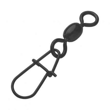 MADC Obratlík Stainless Swivels With Egg Snap Black 2 55kg 5ks
