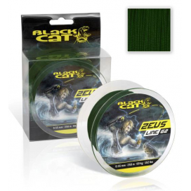 Black Cat Pletená Šnúra Zeus Line G2 Zelená 250m 0.55mm 69 kg