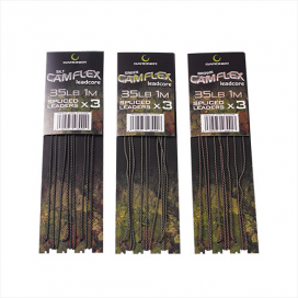 Gardner Návazce Camflex Leadcore Spliced Leaders 35lb 3ks 1m Brown (hnedá)