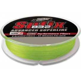 Sufix 832 Braid 120 m/0,10 mm/5,9 kg, neónovo zelená