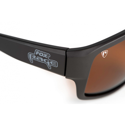 Rage Grey Wrap Sunglasses Brown