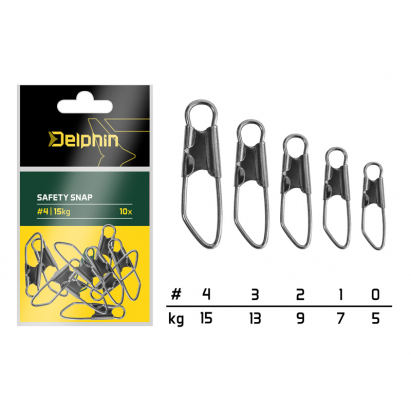 Delphin karabínka Safety snap 10ks