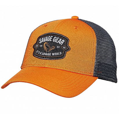 Savage Gear Kšiltovka Badge Trucker Cap Orange Savage Gear Kšiltovka Badge Trucker Cap Orange