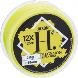 HEGEMON SUPRA 12X FLUO BRAIDED LINE 0,10mm 125m - Jaxon Šnúra HEGEMON SUPRA 12X FLUO BRAIDED LINE 125m