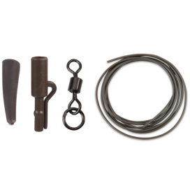 Anaconda sada 360° Flex Ring Swivel Safety Lead Clip Kit army hnedá 5ks
