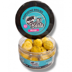 JV Baits rozpustné boilies mléčné mango 300ml 24mm
