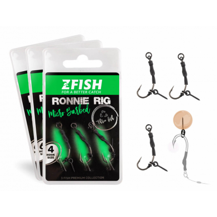 Zfish Náväzec Ronnie Rig 3 ks