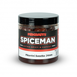 Spiceman boilie v dipe 250ml - Pikantná slivka 24mm
