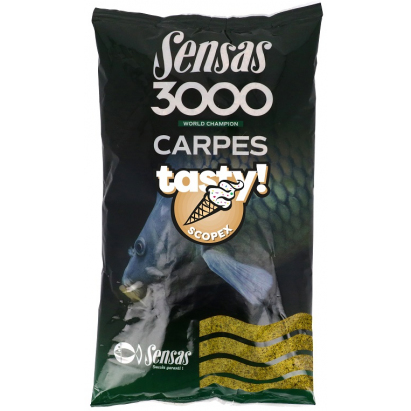Sensas Kŕmenie 3000 Carp Tasty Scopex 1kg Sensas Kŕmenie 3000 Carp Tasty Scopex 1kg