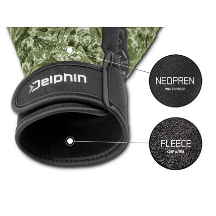Neoprénové rukavice s výstelkou Delphin NeoFLIX