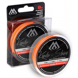 Mikado pletená šnúra kendo shine 0.12 mm/9.62kg/2100m fluo/oranžová 1 cievka