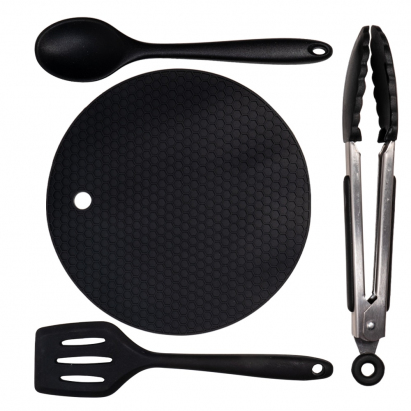 Giants fishing Sada silikónového riadu s podložkou Eazi Utensil Set