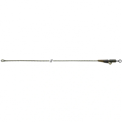 Anaconda olovenka Jungle Flexi Ring Swivel Safety Clip Leadcore Leaders 40lb 80cm 3ks zelená