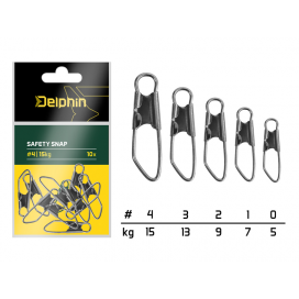 Delphin karabínka Safety snap 10ks #2/9kg